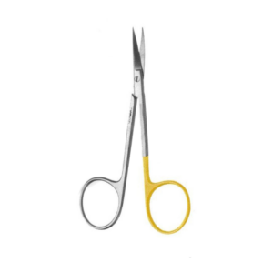 4804-TUNGUSTON CARBIDE TIPPED SCISSORS - 18 Iris Curved/Delicate 11.5cm/4 1/ "